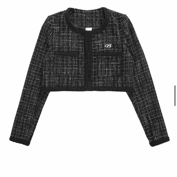 락케이크 포켓 트위드 자켓 M