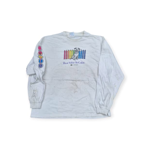 빈티지 롱 슬리브 디스트레스드