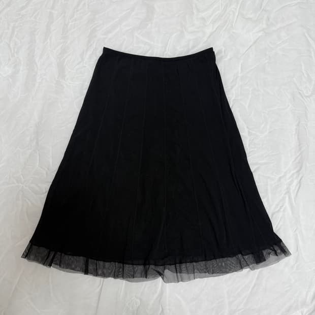 vivienne tam 비비안 탐 블랙 미디 스커트