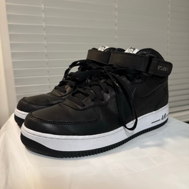 나이키x스투시 포스검흰 (285mm)