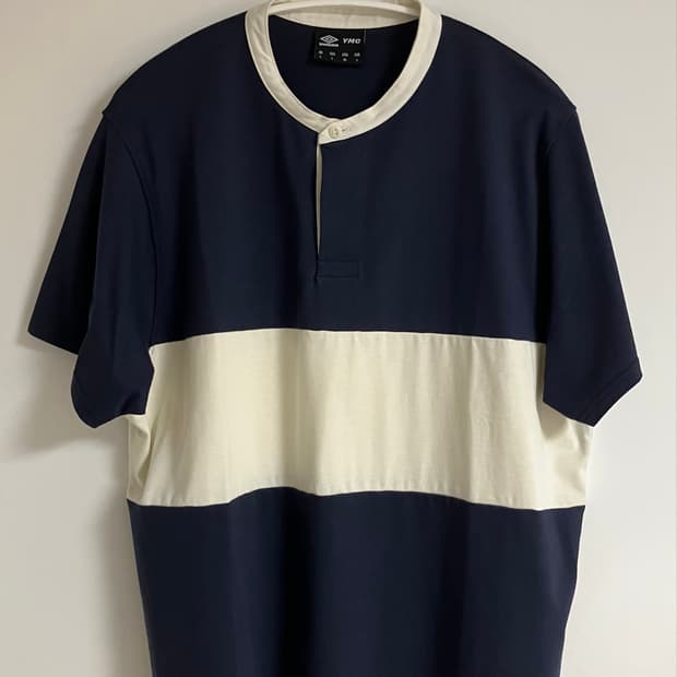 YMC x Umbro Henley Collar Rugby Shirt