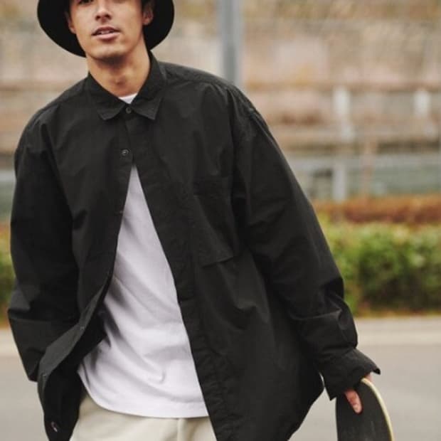 FREAK'S STORE 블랙 코듀라 셔츠 L