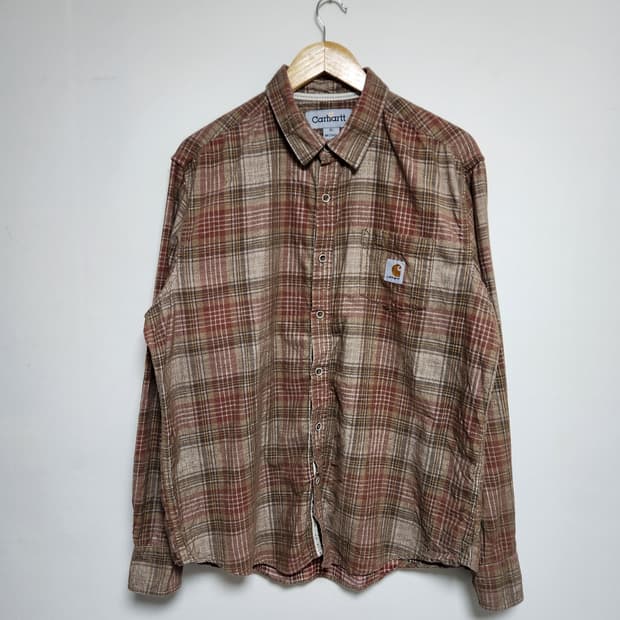 칼하트Carhartt 브라운 코듀로이 셔츠 XL - S104