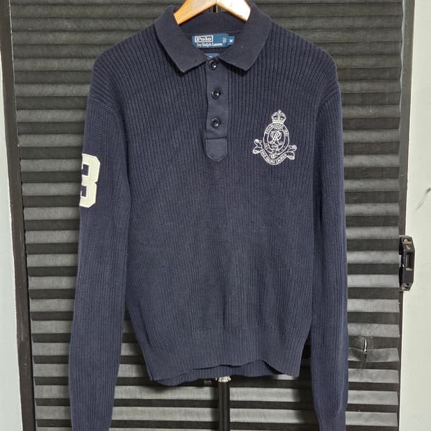 [폴로 랄프로렌] 럭비 카라 니트 | 00032