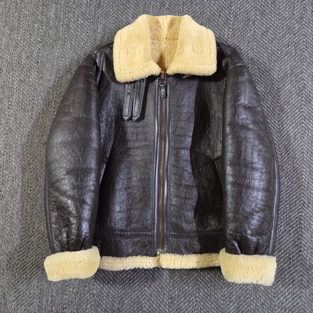 B-3 미공군 플라이트 리얼 레더 무스탕 자켓