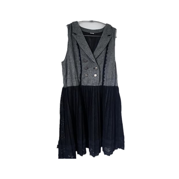 엑팜 엑시즈팜 원피스 고스로리 고딕 갸루 레이스 그레이 로맨틱 공겜여주