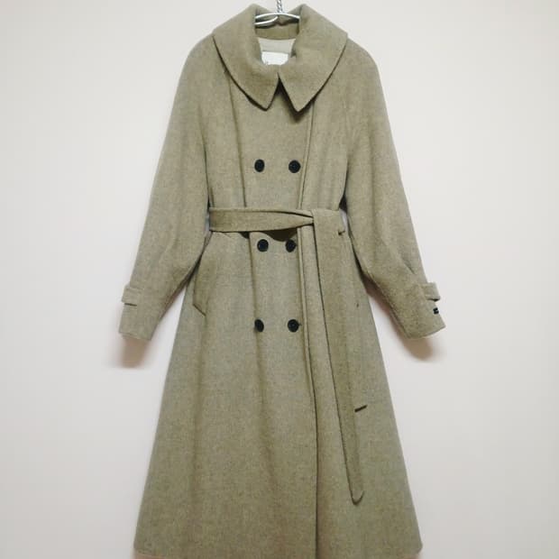 잇미샤 it MICHAA 캐시미어혼방 더블 패딩 코트