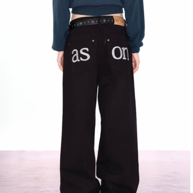 SMOG WIDE PANTS BLACK
