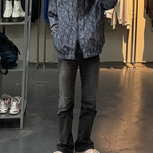 엄브로 스티릿 패턴 투웨이 올드스쿨 바람막이 자켓 A2795