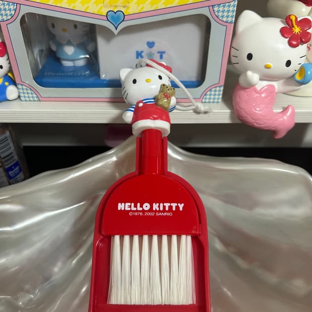 산리오 고전키티 키티 빗자루