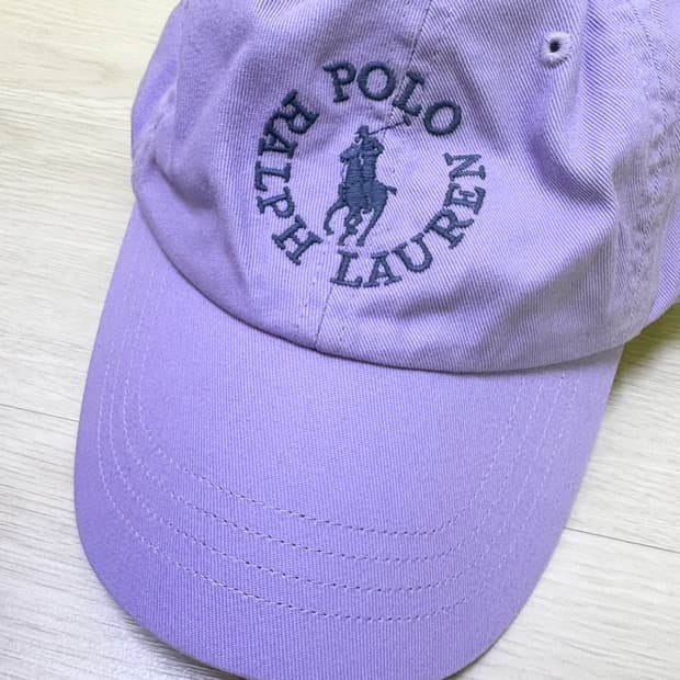 폴로 랄프로렌x아소스 한정 콜라보 볼캡 라벤더 새제품
