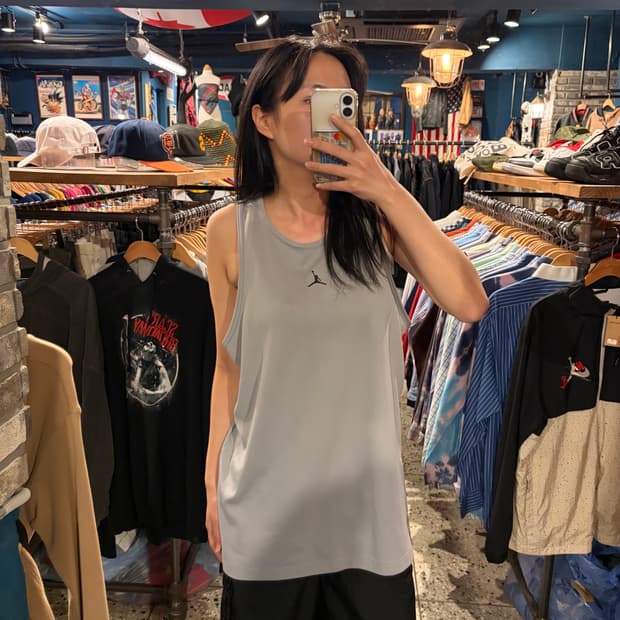 jodan 조던 폴리 기능성 로고 나시