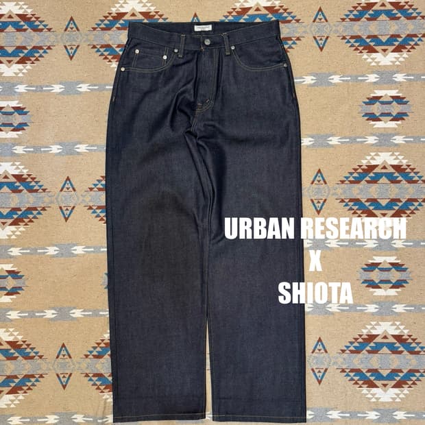 [32] URBAN RESEARCH x SHIOTA 셀비지 스트레이트핏