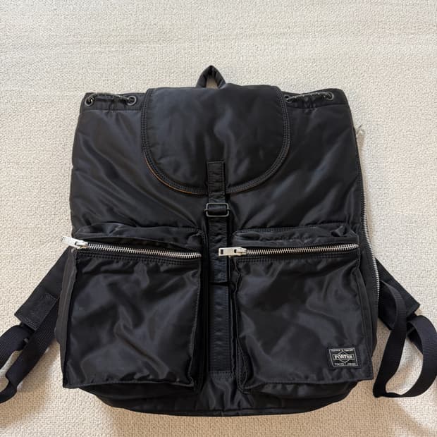 (신형) PORTER 포터 탱커 백팩 럭색 지퍼 블랙