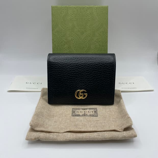 구찌 GG 마몽 카드지갑 블랙