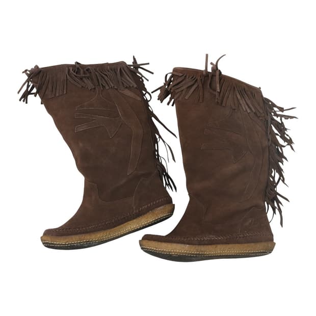 디젤 레더 프린지 웨스턴 부츠