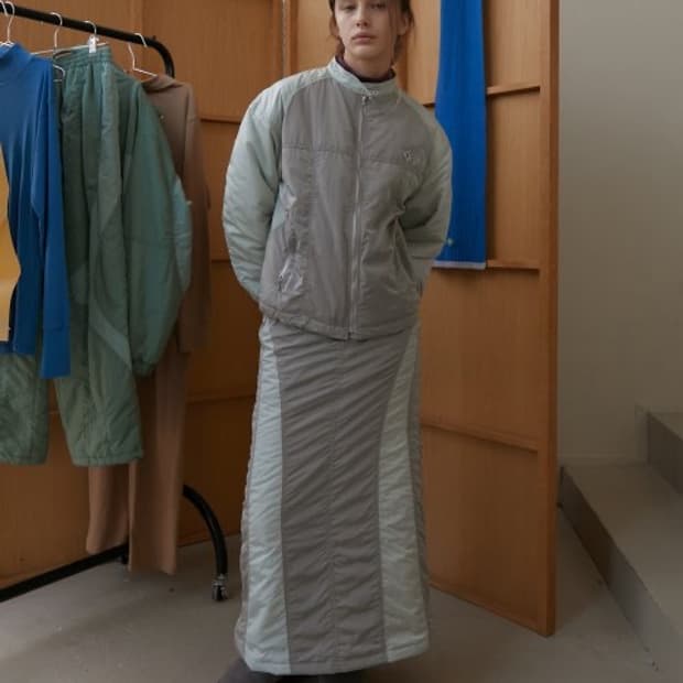 노컨텐츠 신슐레이트 머메이드 라인 스커트