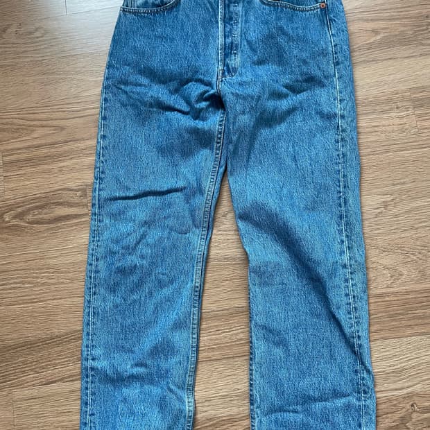 USA 생산 빈티지 리바이스 501 연청 32 실30-31