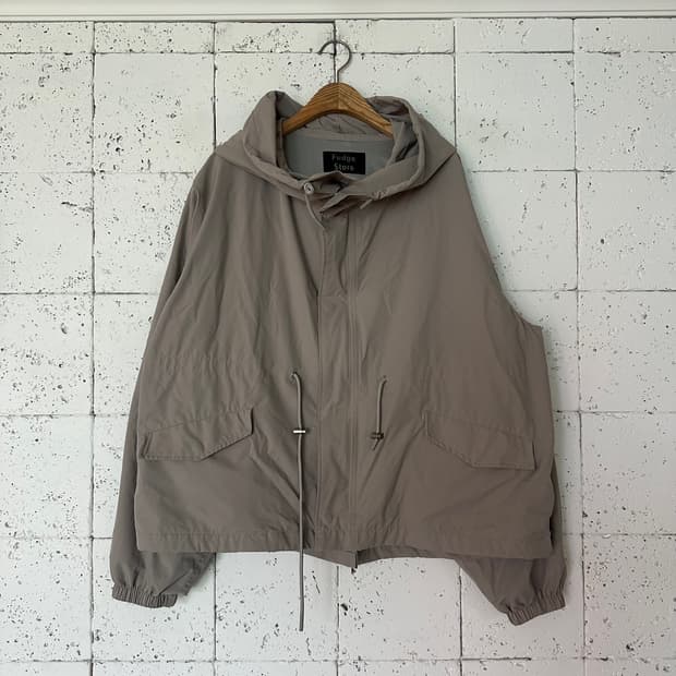 L 라퍼지스토어 숏 야상 그레이