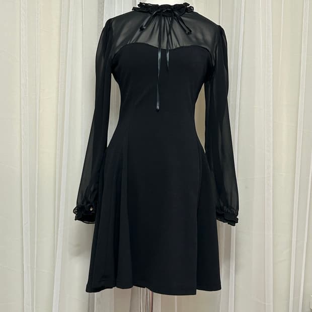 고스고딕 공겜여주 양지뢰 로리타 시스루 원피스