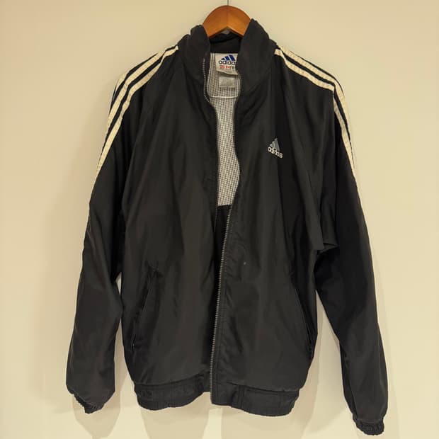 00s 아디다스 나일론 후드 트랙 자켓