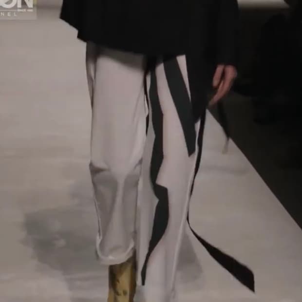 드리스 반 노튼 리본 데님