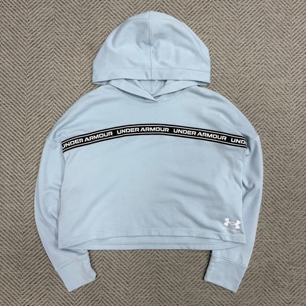 언더아머 테이핑로고 후드티 v1149