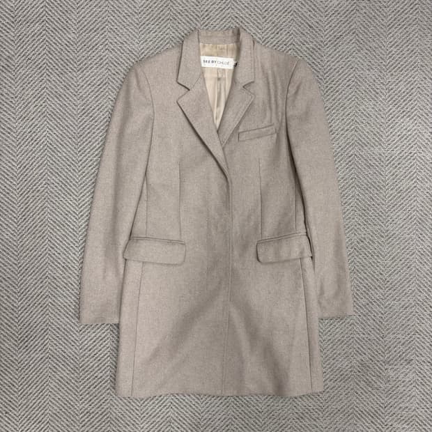 씨바이끌로에 베이직 울 코트 v1025