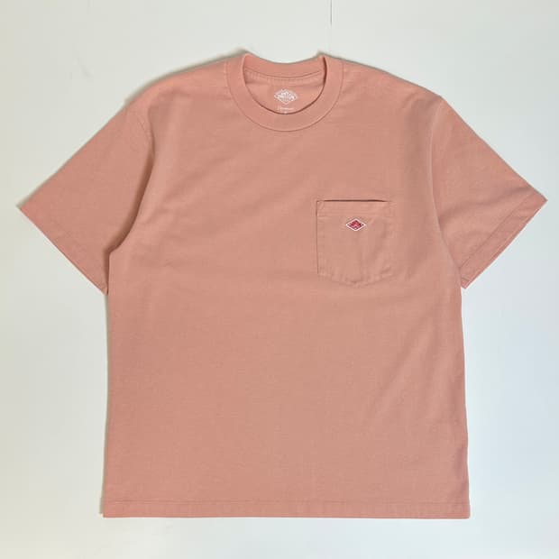 단톤 파스텔 피치 포켓 반팔티 (M-L)