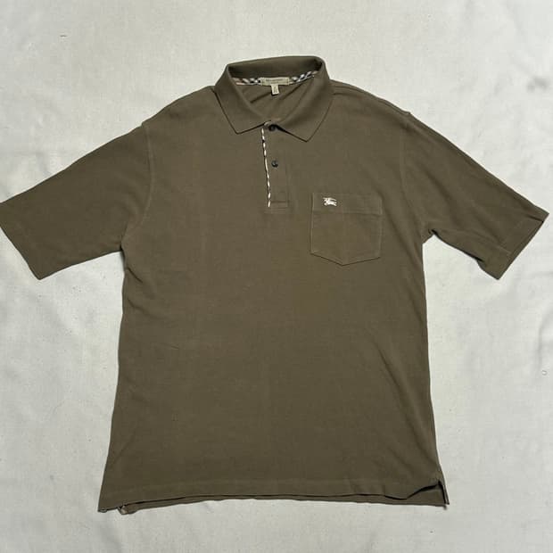 🫶🏻 버버리 Khaki 카라 반팔티 🫶🏻