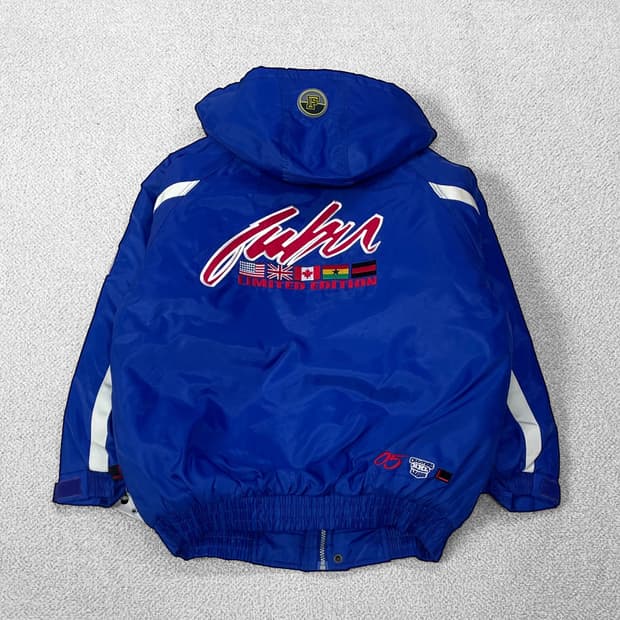 후부 Fubu 90s 올드스쿨 스포츠 시리즈 후드 점퍼 자켓