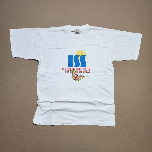 90s 유로 빈티지 ISS 북유럽 환경 캠페인 나비 티셔츠76