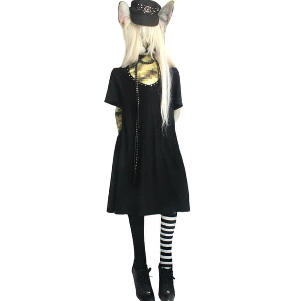 (Sorridere)Stud point black onepiece