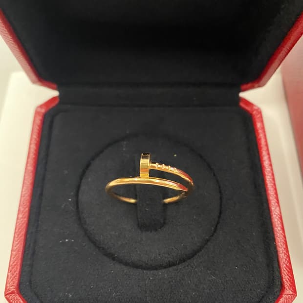 까르띠에 저스트 앵끌루 링 스몰 로즈골드 58