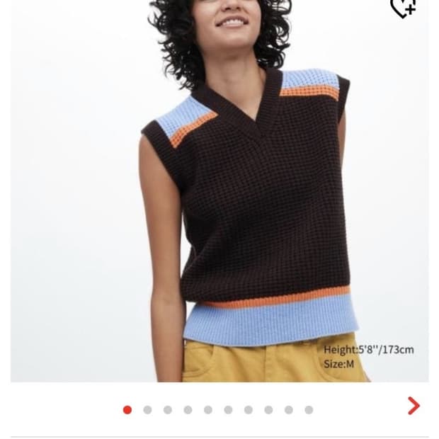 마르니 유니클로 니트 베스트 M 브라운