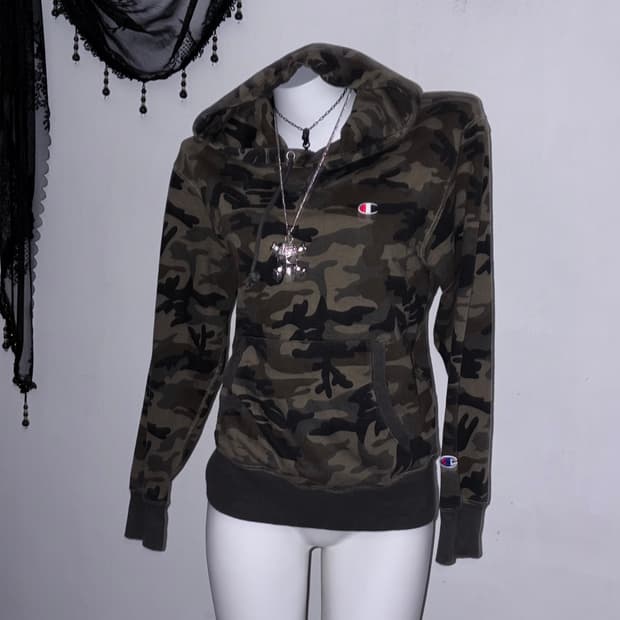 챔피온 밀리터리 후드 카모 와투케 스트릿