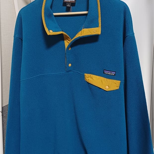 10s 파타고니아 신칠라 스냅-T 블루/옐로우 니카라과