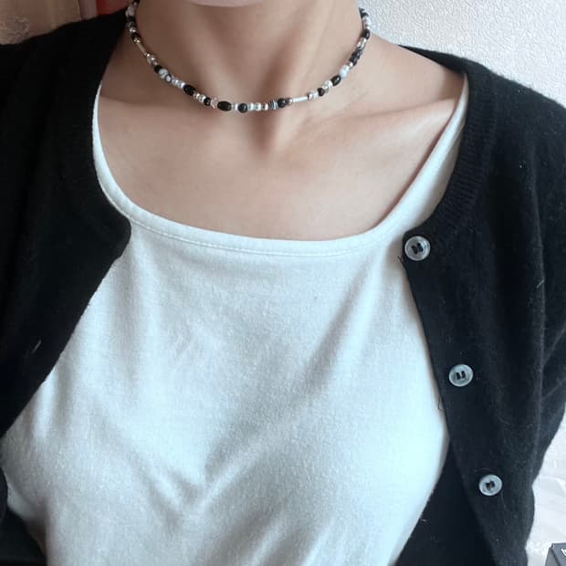 DAILY MONOTONE NECKLACE 데일리 모노톤 목걸이