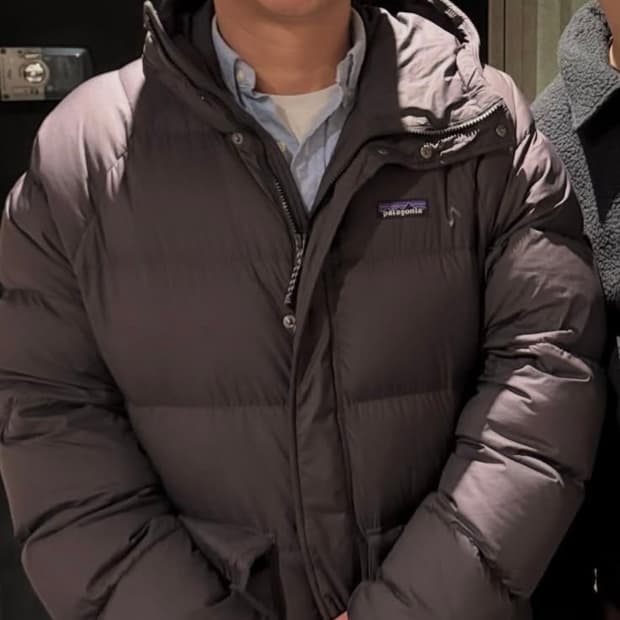 파타고니아 최광록패딩 M 브라운 100-105