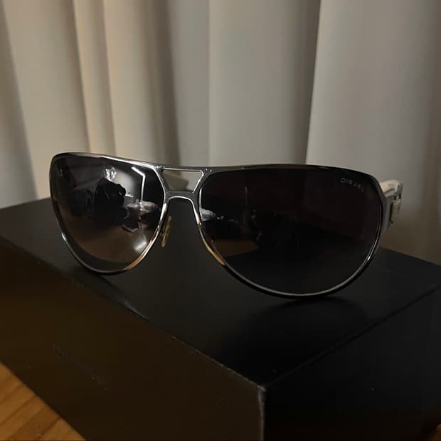 Diesel 0023/S 그라디언트 보잉 선글라스 실버