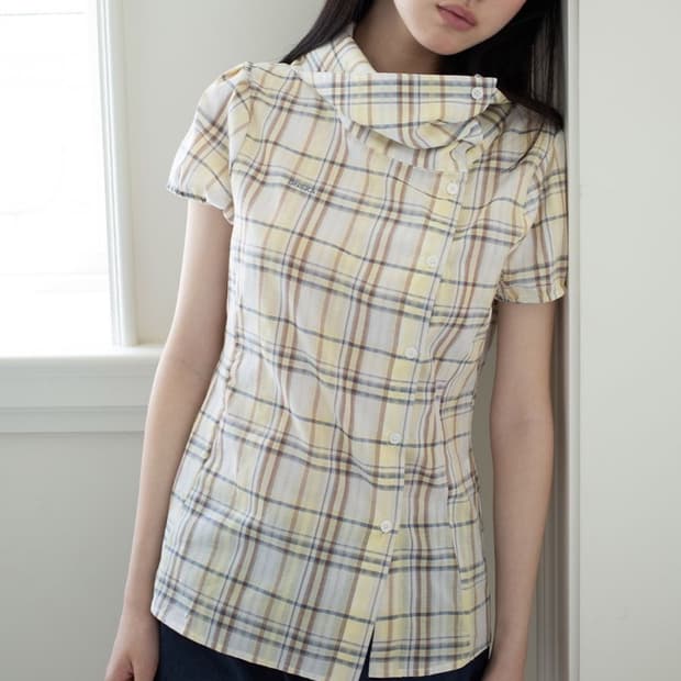 온스카 체크 블라우스 2 sizw
