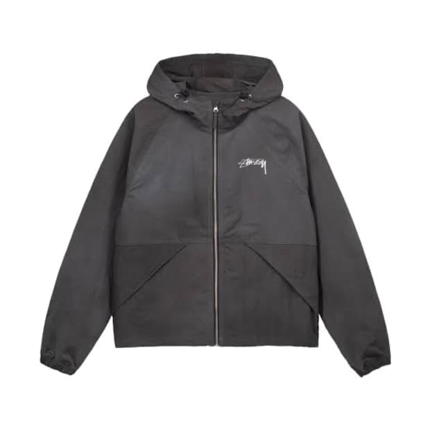 [M] 스투시 웨이브 다이 비치 쉘 자켓 블랙