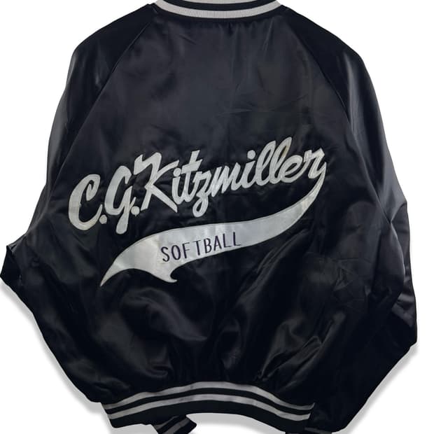 90S 미국제조  소프트볼 새틴 바시티 자켓2320