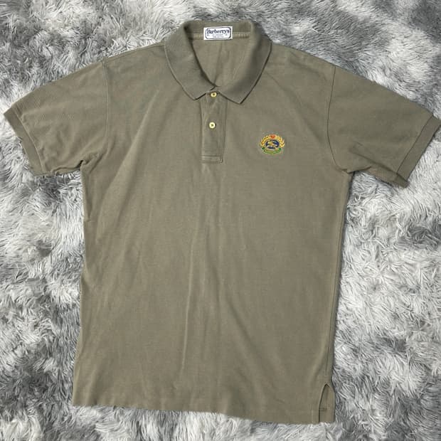 버버리 90s 폴로 반팔티 빈티지 XL
