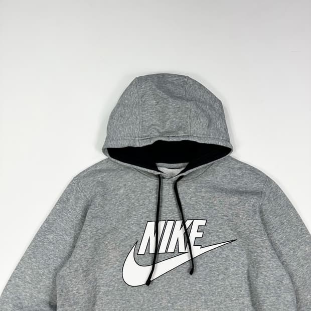 나이키 퓨추라 빅로고 그레이 후드티 (M)