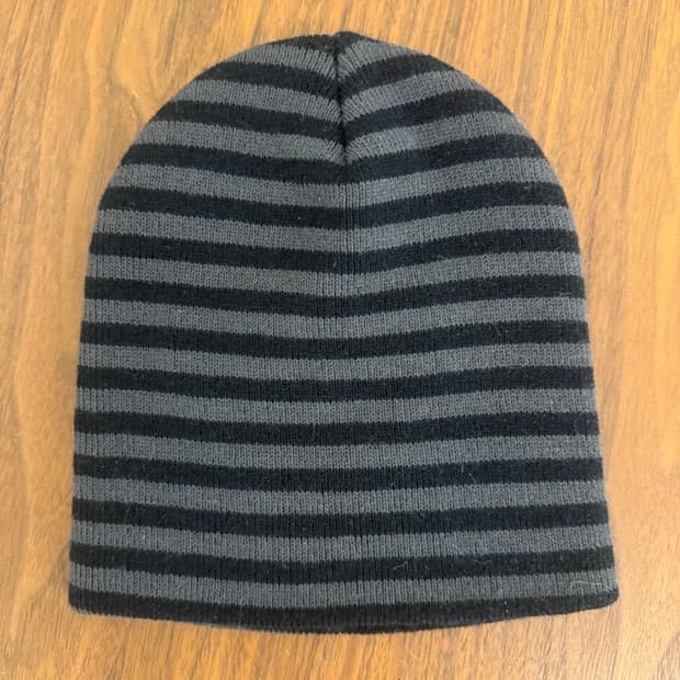 빈티지 스트라이프 비니