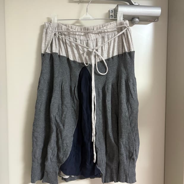 blanc basque 미디 스커트