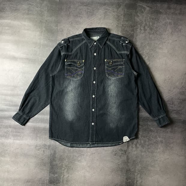 RAIDER JEAN CO. 레이더 진 코 웨스턴 데님셔츠 A00381