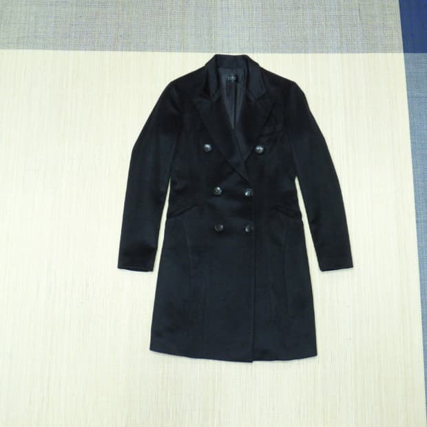 (85/55) 타임 포스트모던 여성 캐시미어100 더블 코트