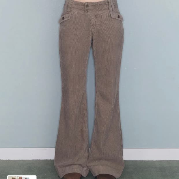 미레코 로우 코듀로이 팬츠